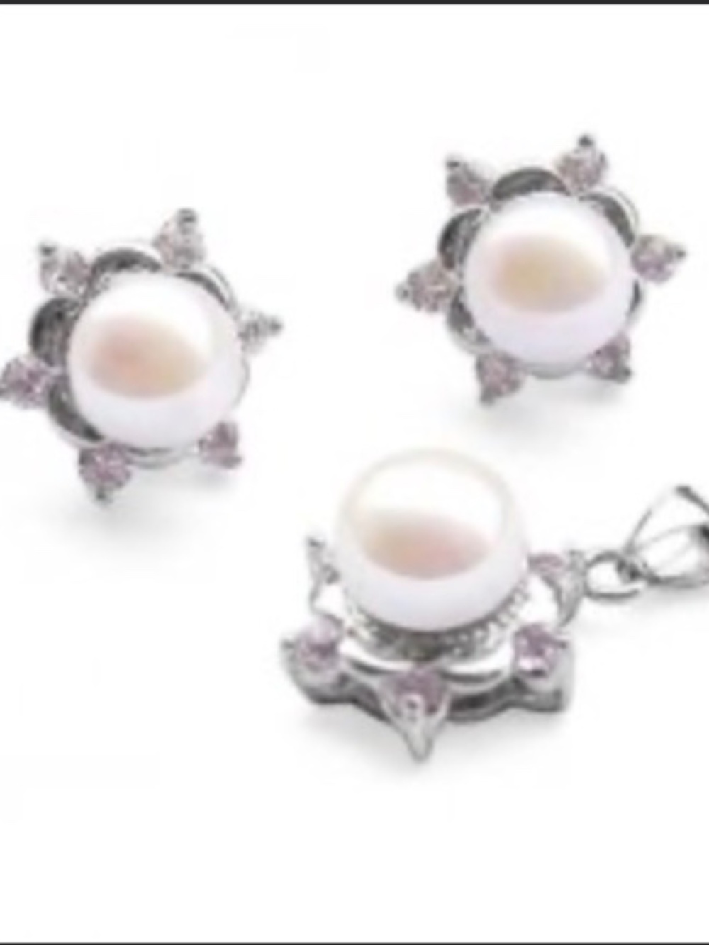 Luxury 9-10mm Freshwater Pearl Necklace,Earrings Set Mother’s Day, Wedding, Prom